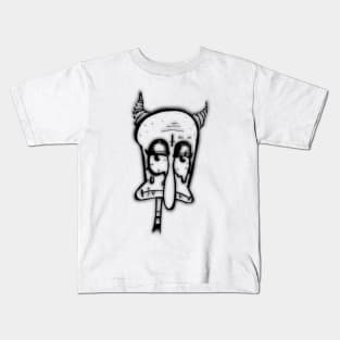 emo squidward Kids T-Shirt